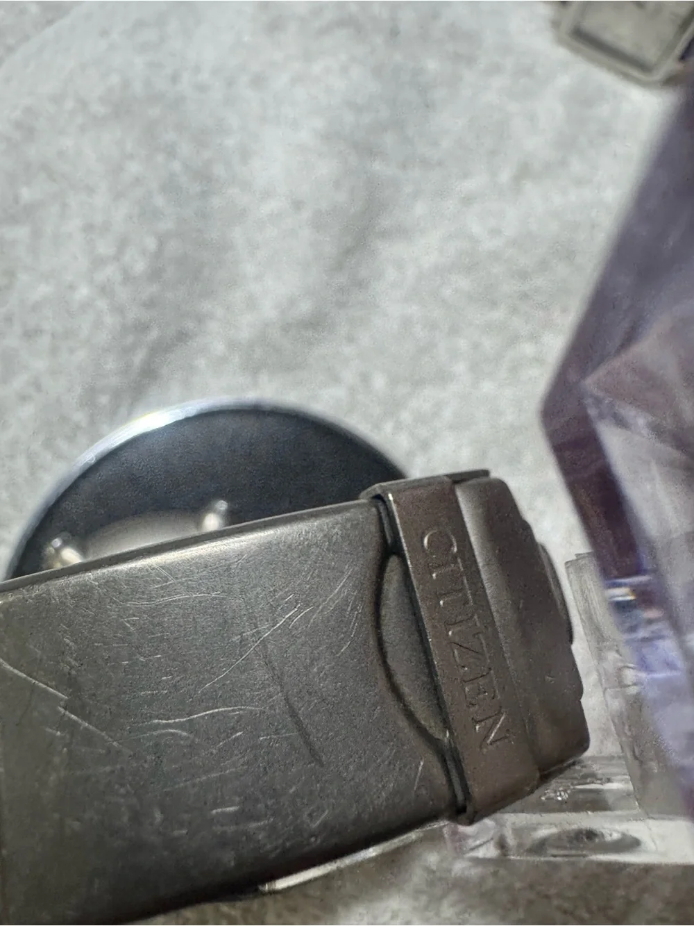 Citizen Men's Titanium Solar-Tech Chronograph Watch - Black Dial, Silver Case